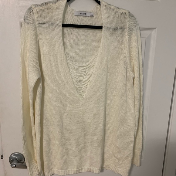 Knit White Sweater - Picture 1 of 1